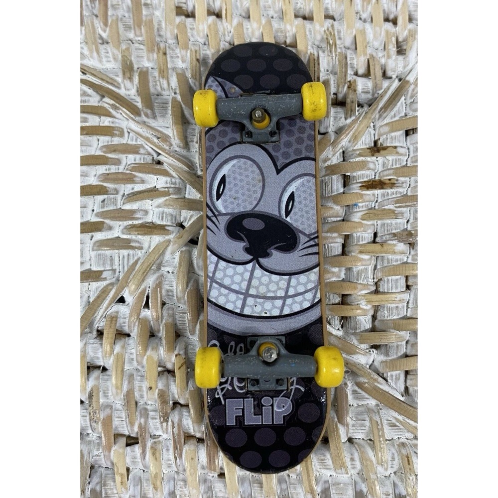 Tech‎ Deck Geoff Rowley Flip Black And White Cat Fingerboard VTG Rare